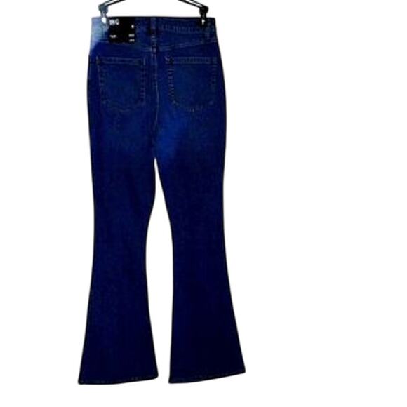 NWT, INC High Rise Flare Jeans with Gold Accent at the Zipper. Women's SZ 4/27, - Picture 2 of 5